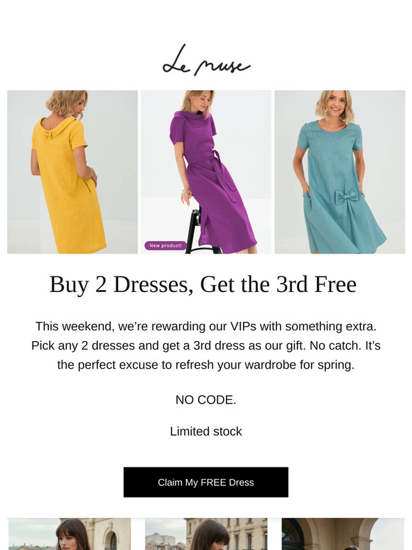 Buy 2, Get 1 Free – now with new colors 😍