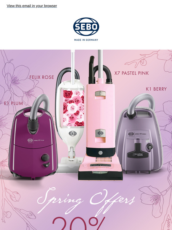 SEBO - Blooming April Offers! 🌻