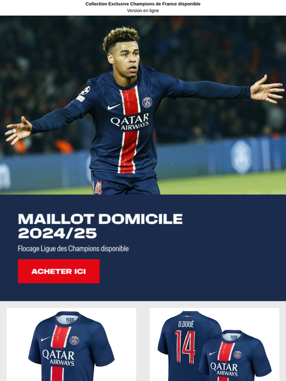 Votre maillot spécial LDC, la tenue des grands soirs !