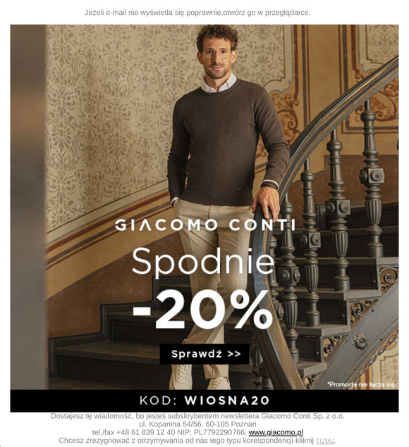 Spodnie -20% >> Sprawdź teraz ✅