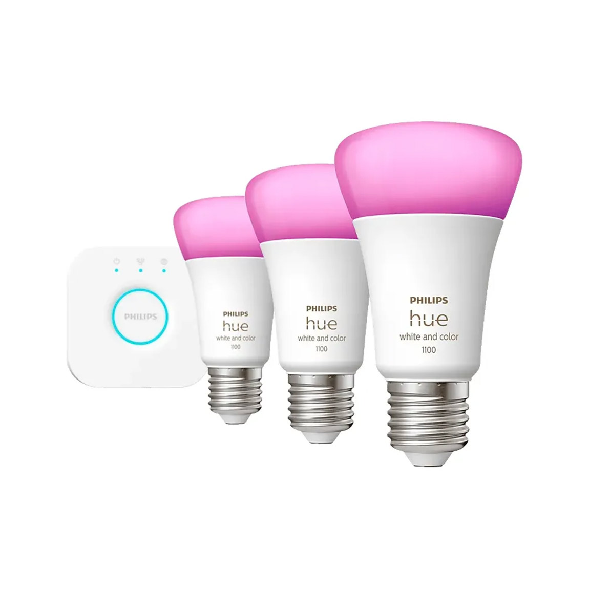 Image of Philips Hue White & Color Ambiance E27 1100lm 3er Starter-Set - Weiß