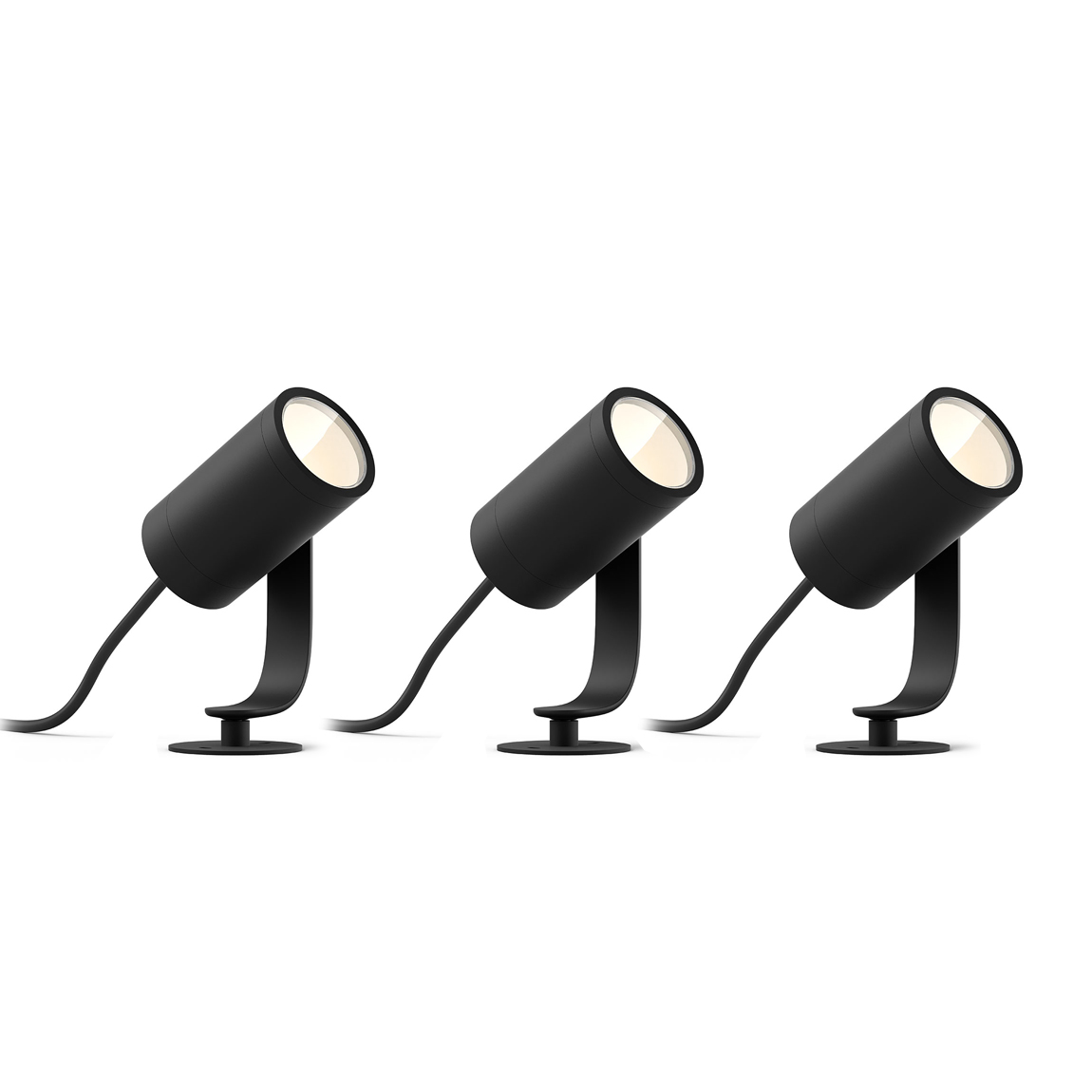 Image of Philips Hue LED Spot Lily Basis Kit (3er-Set) - Schwarz