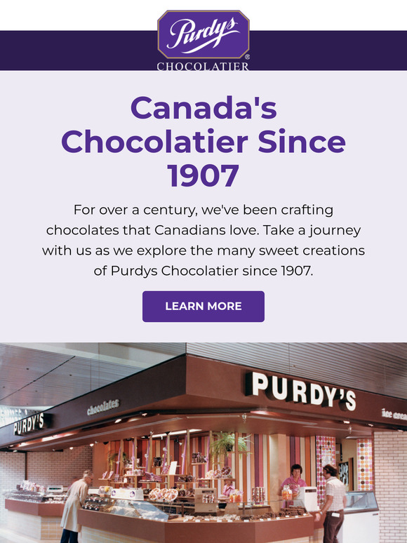 100+ years of fine Canadian chocolate