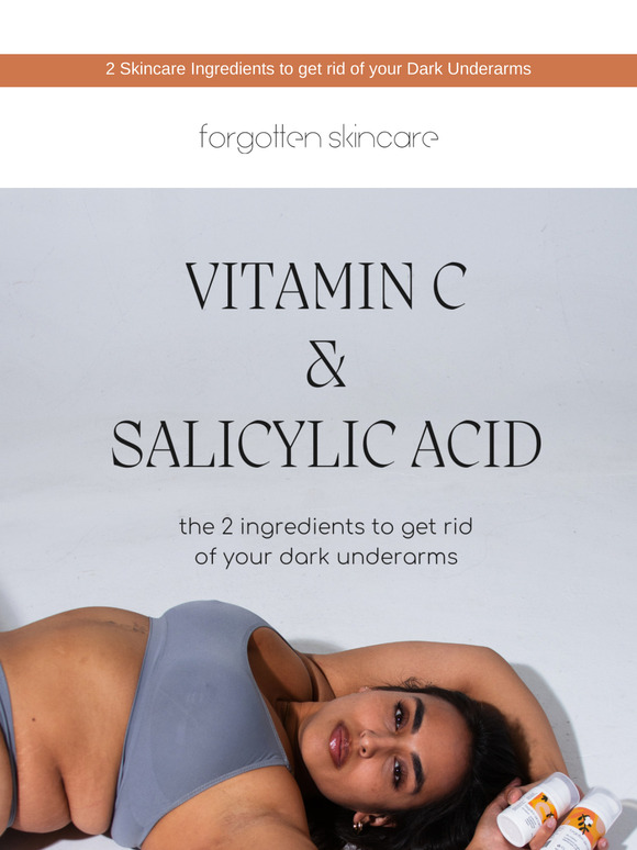 2 things to get rid of dark underarms 🧡