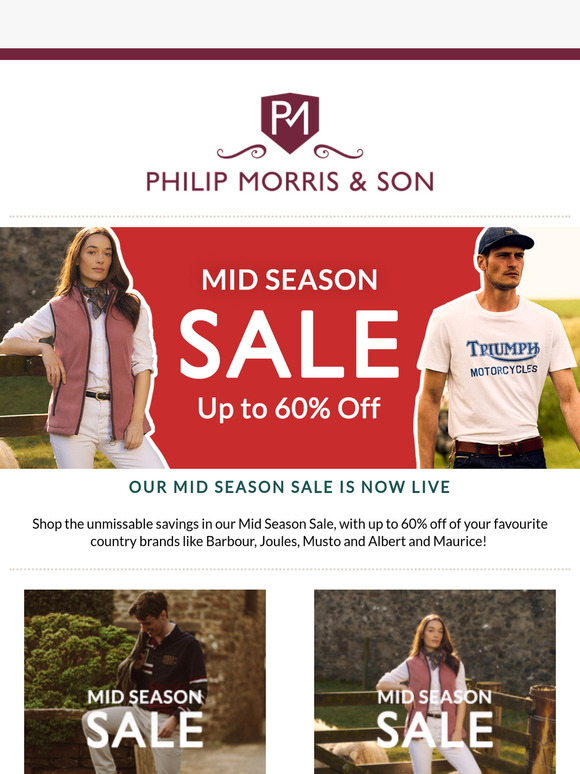 Mid-Season Sale: Up to 40% Off on Top Brands ⭐