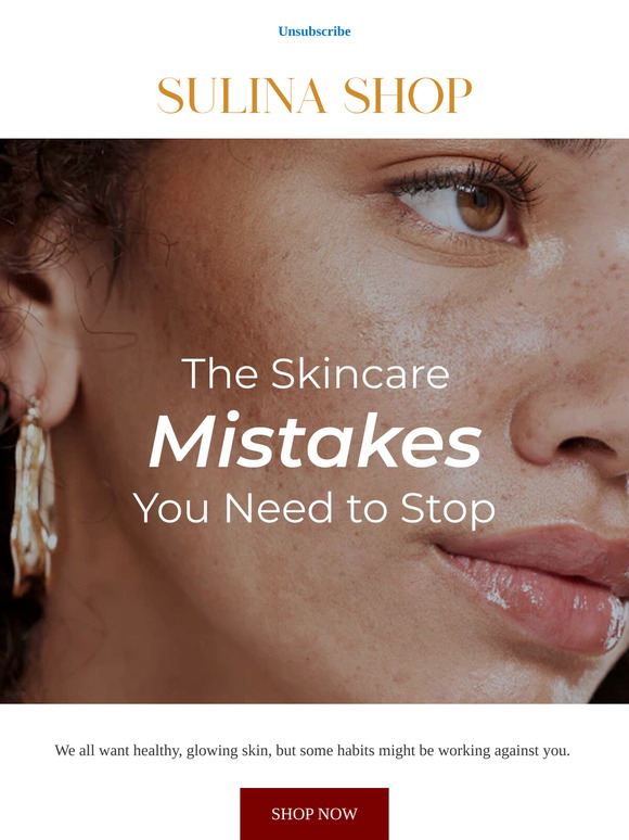 Oops! These habits are ruining your skin… 😱
