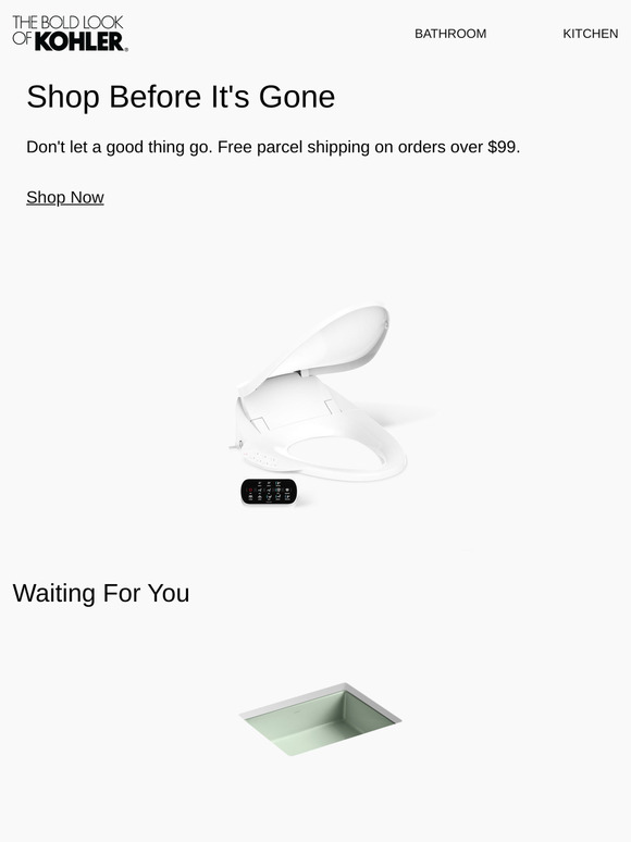 Don't Miss Out! These KOHLER Products Are Back