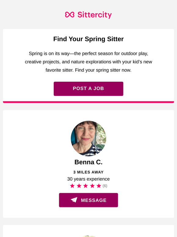 Find a Sitter for Spring
