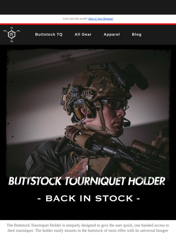 Buttstock Tourniquet Holders are Back!