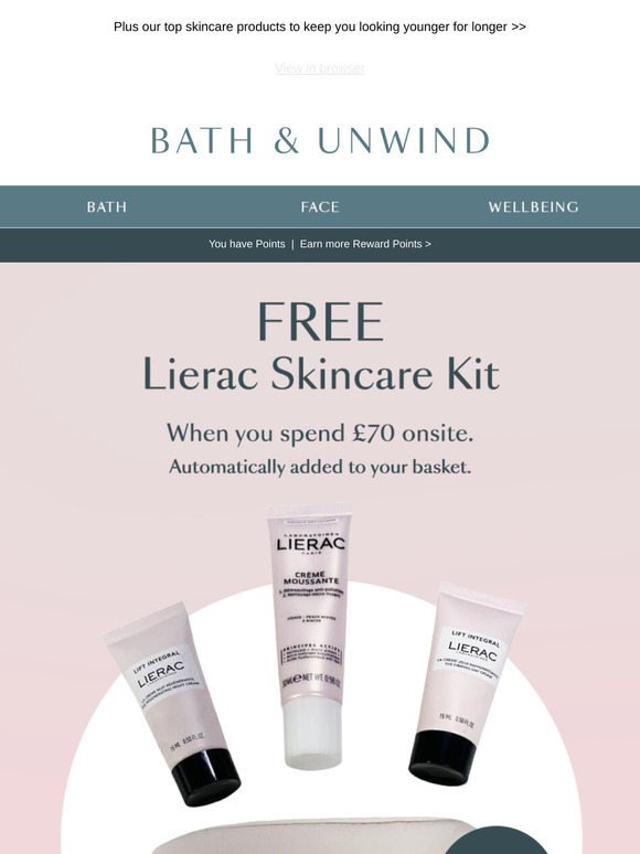 FREE Lierac Skincare Kit worth £40