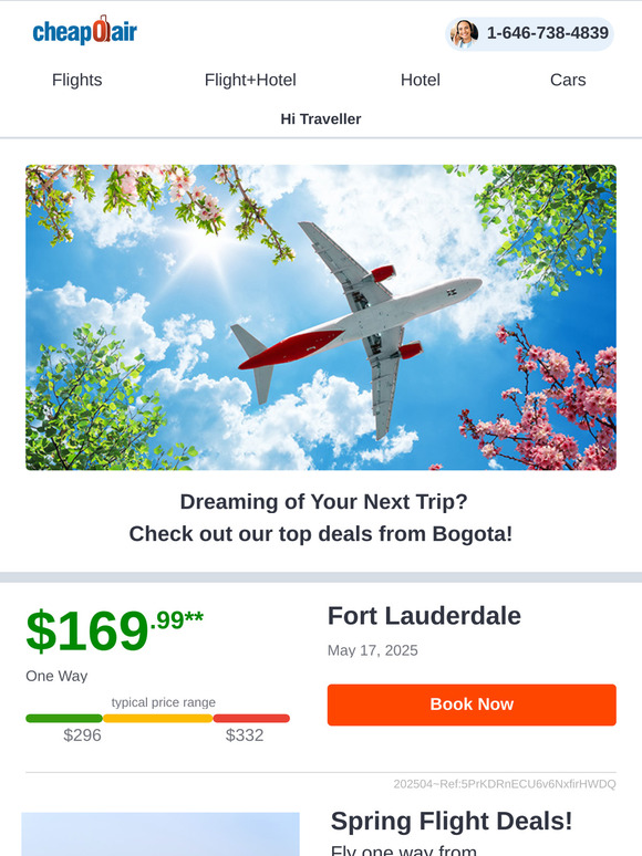 ✈ Spring Flight Deals!  Fly from $36.99