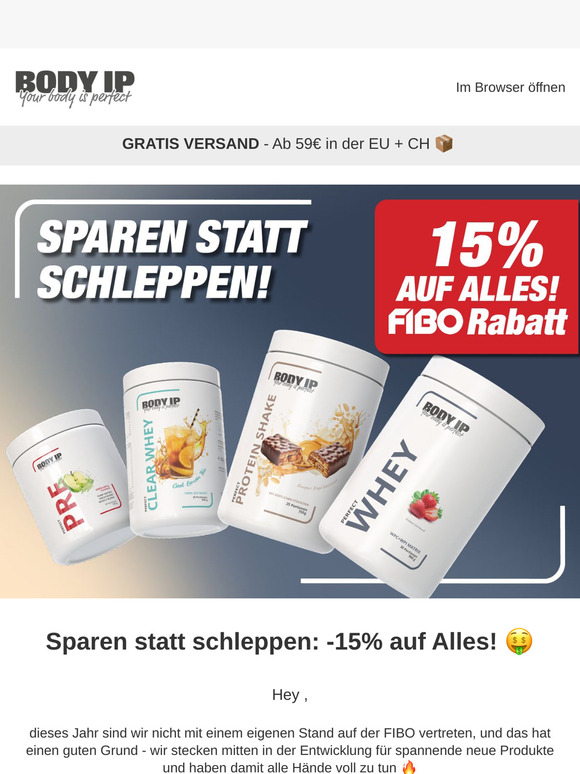 FIBO Rabatt 🤑 Spare -15% auf das gesamte Sortiment!