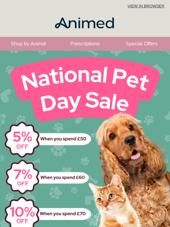 National Pet Day Sale! 🎉