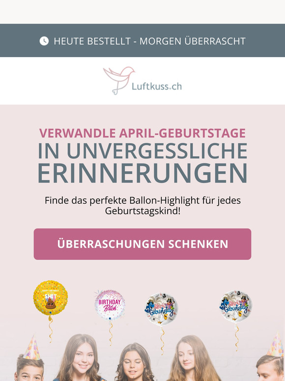 April-Geburtstage: Fliegende Überraschung 🎂✨
