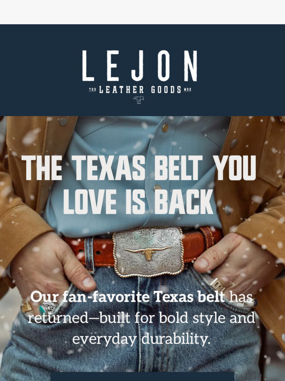 Our Best-Selling Texas Belt is Back in Stock!