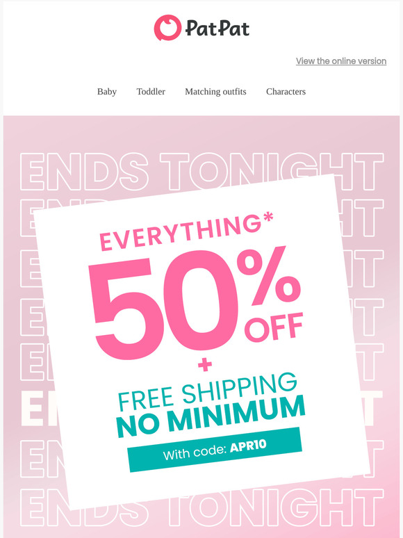 re: Free Shipping with No Minimum - You Almost Missed It🕛