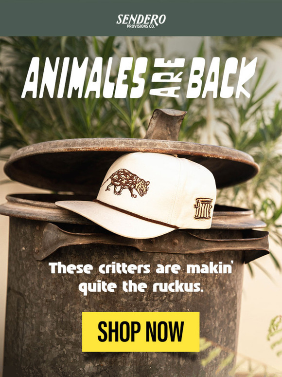 Animales are Back! Snag ’em before they start wanderin’.