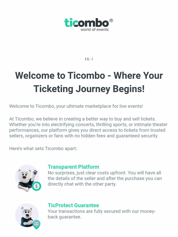 Welcome to Ticombo