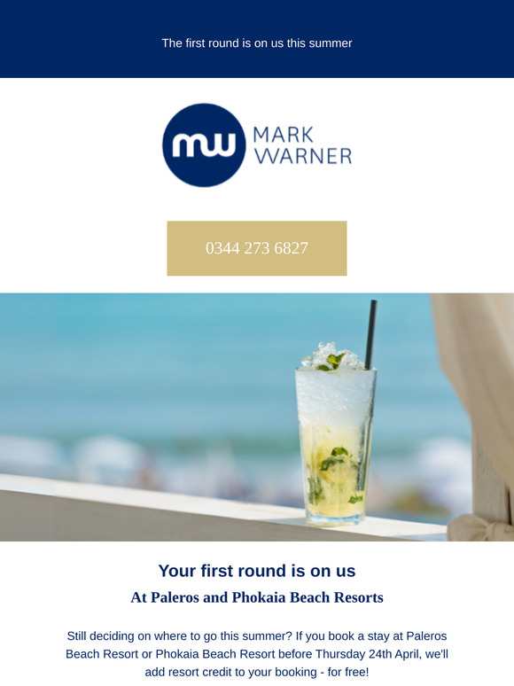 Free Resort Credit this summer at Paleros and Phokaia Beach Resorts