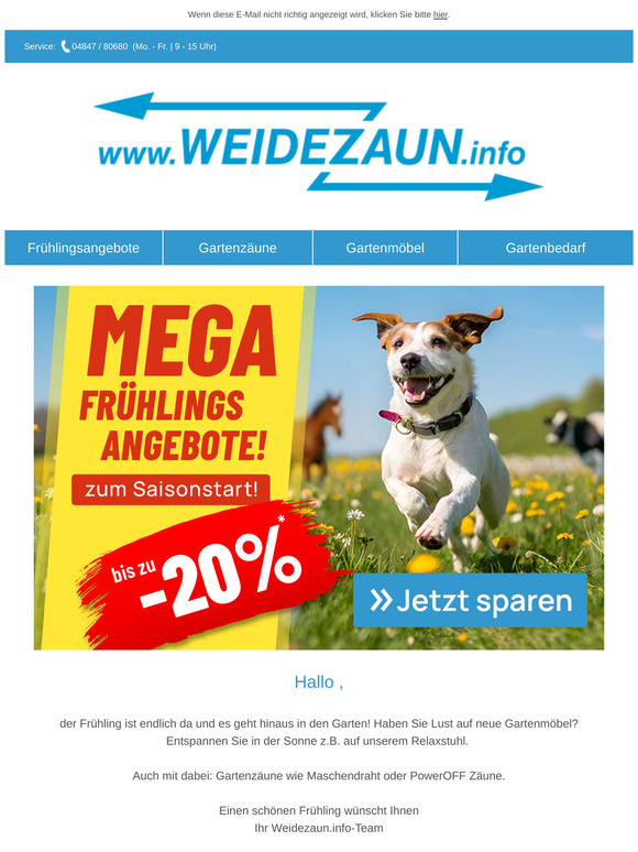 Mega Frühlingsangebote für den Saisonstart ☀️