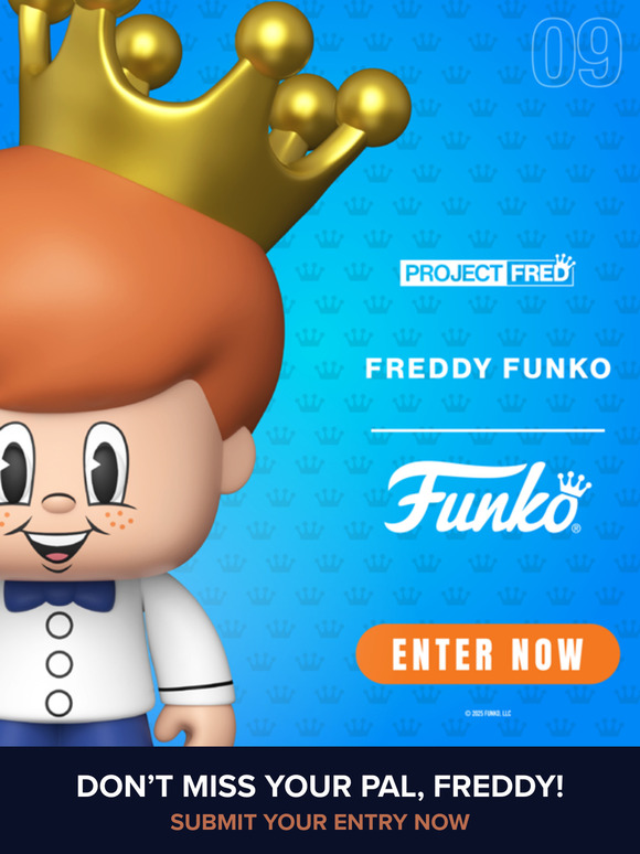 Drop Alert: Enter for Freddy Funko