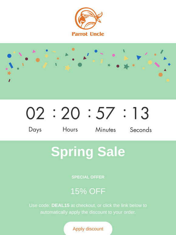 15% off Coupon | Your Spring Refresh