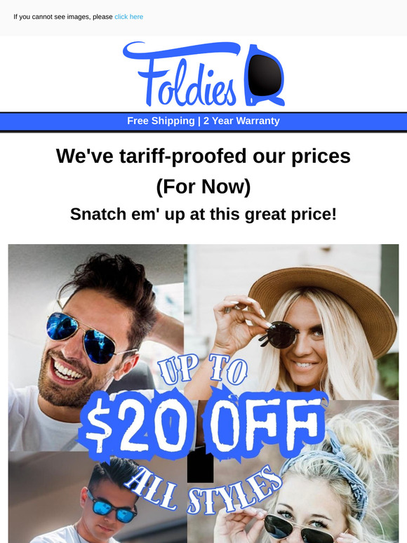 Tariff Proof Prices Won't Last Long 🤑