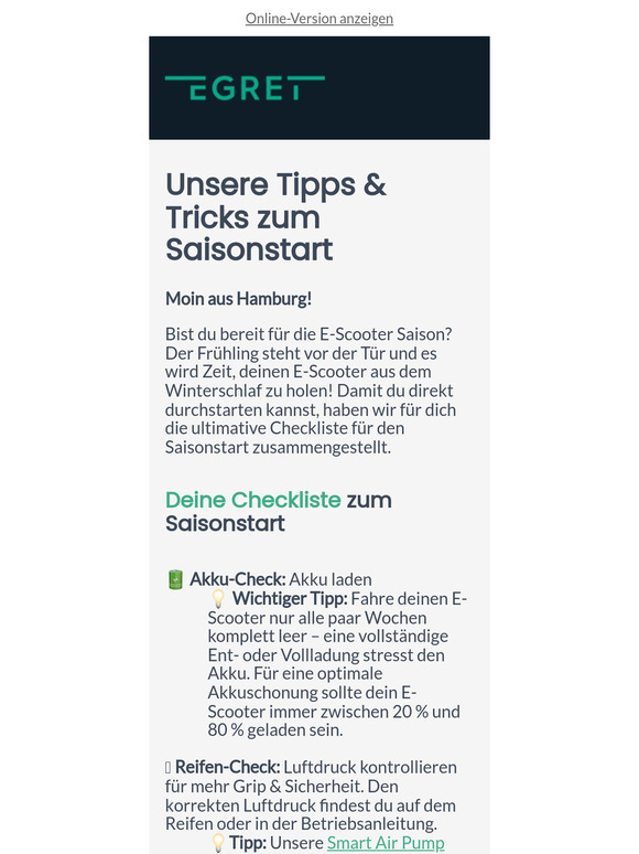 Bist du bereit für die E-Scooter Saison? ☀