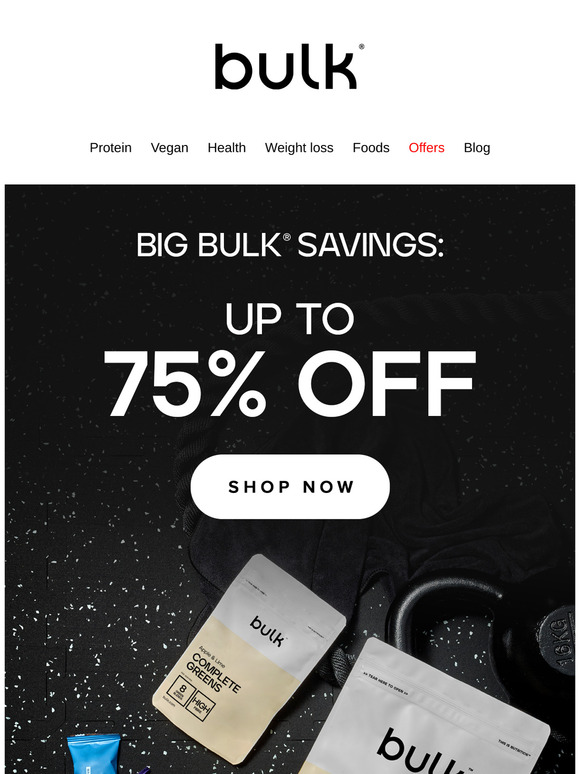 Fuel Your Fitness with Bestsellers Up to 75% Off!