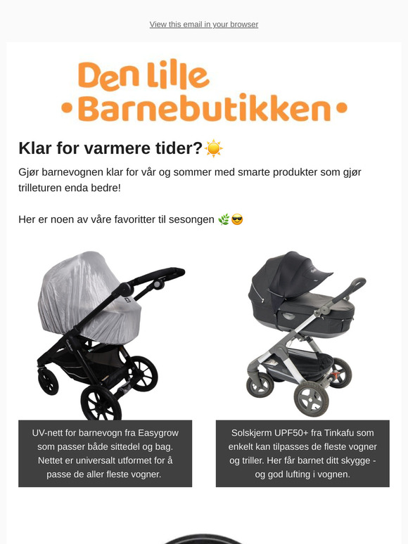 Gjør trilleturen klar for sol og varme ☀️😎