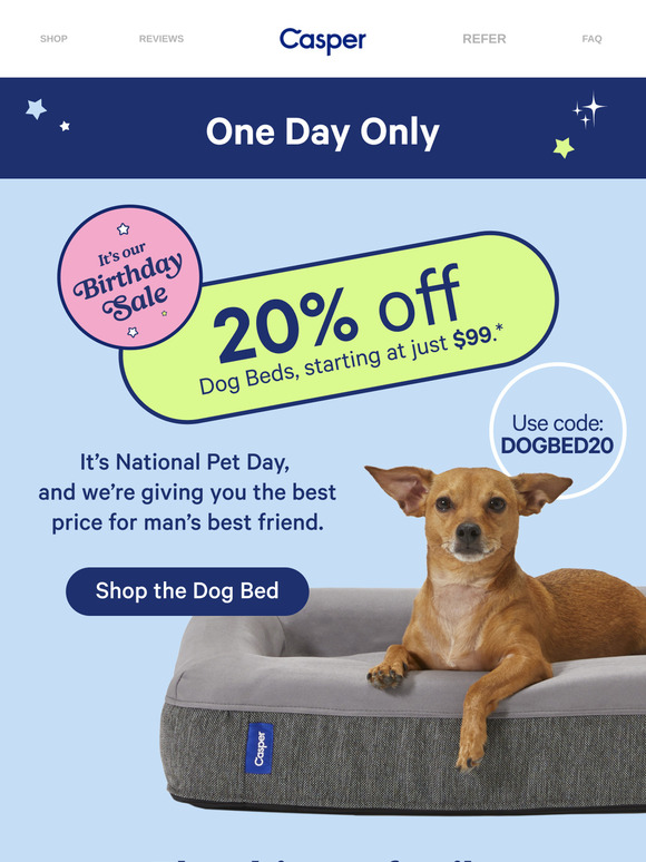 Save 20% on our dog bed 🐾