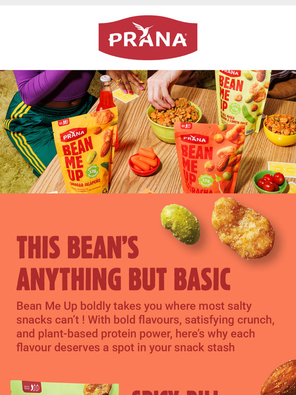 Snack boldly: Meet the Bean Me Up!