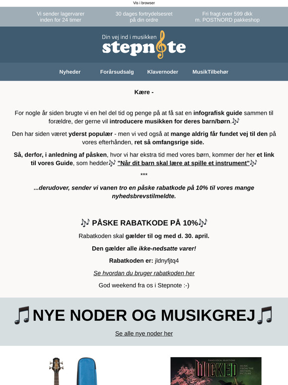 Guide til at få børn i gang med musikken + Påske rabatkode