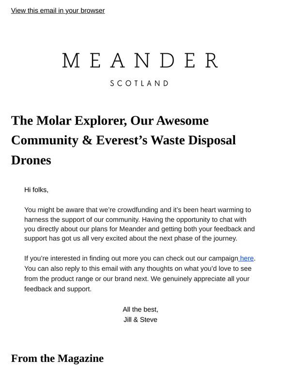 Issue 108: The Molar Explorer, Our Awesome Community & Everest’s Waste Disposal Drones