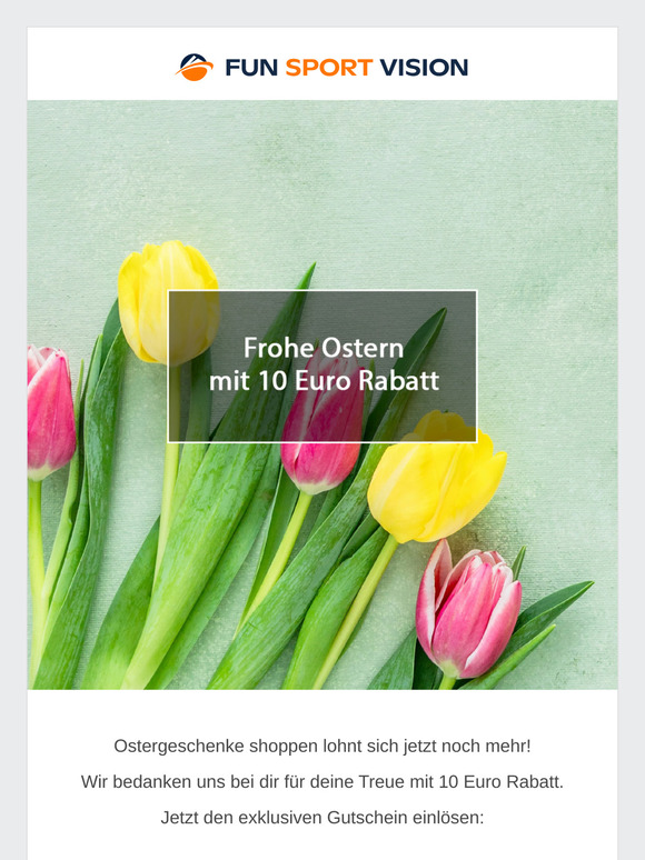 Exklusiver Gutschein fürs Oster-Shopping