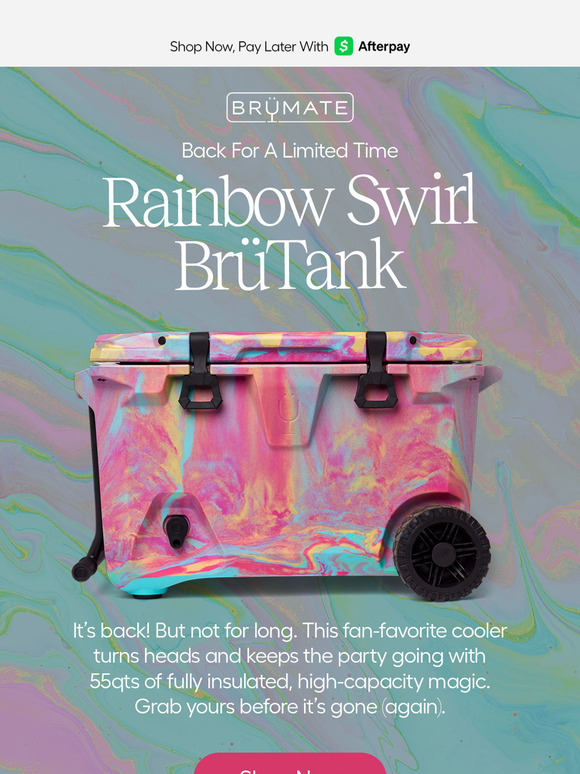 Rainbow Swirl BrüTank Is Back!!! 🌈🌀
