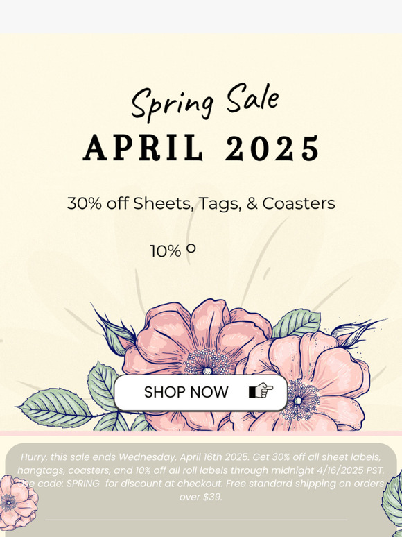 🌷 Spring Sale 🌷Get 30% off almost everything
