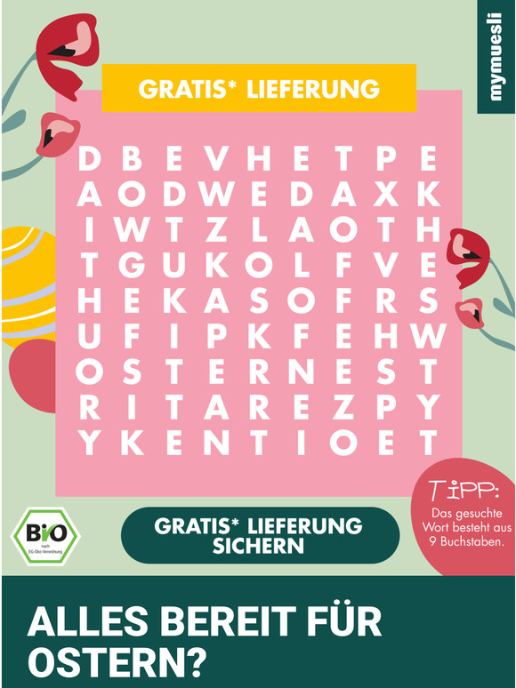 Deine Chance auf Gratis Lieferung 🔍🐰