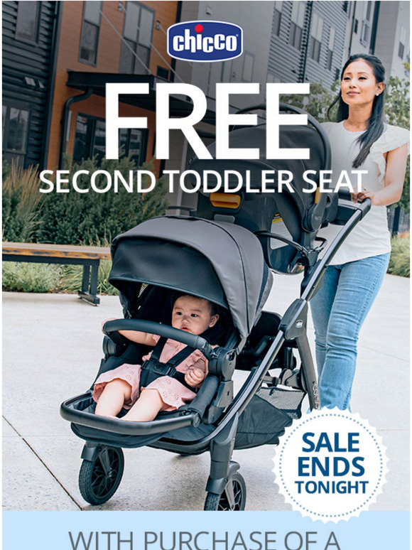 LAST CHANCE! FREE second toddler seat with the purchase of a Corso Flex Stroller
