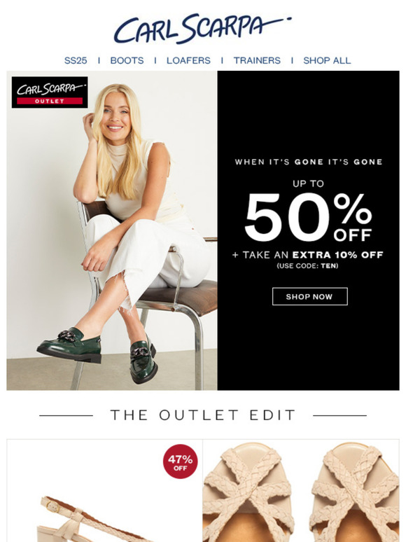 🔥 Outlet: Extra 10% Off – Limited Time!