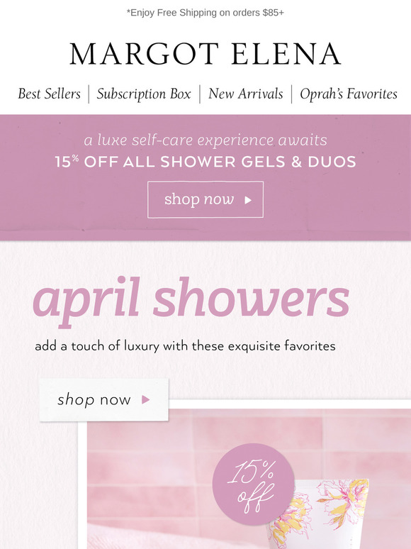 April (sublimely-scented) showers 🚿🌸