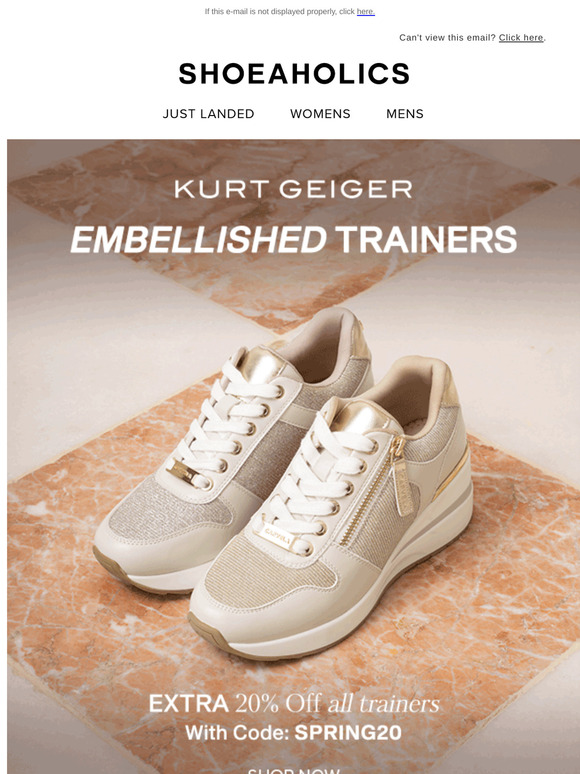 Shop Up To 40% Off Embellished Trainers 👟