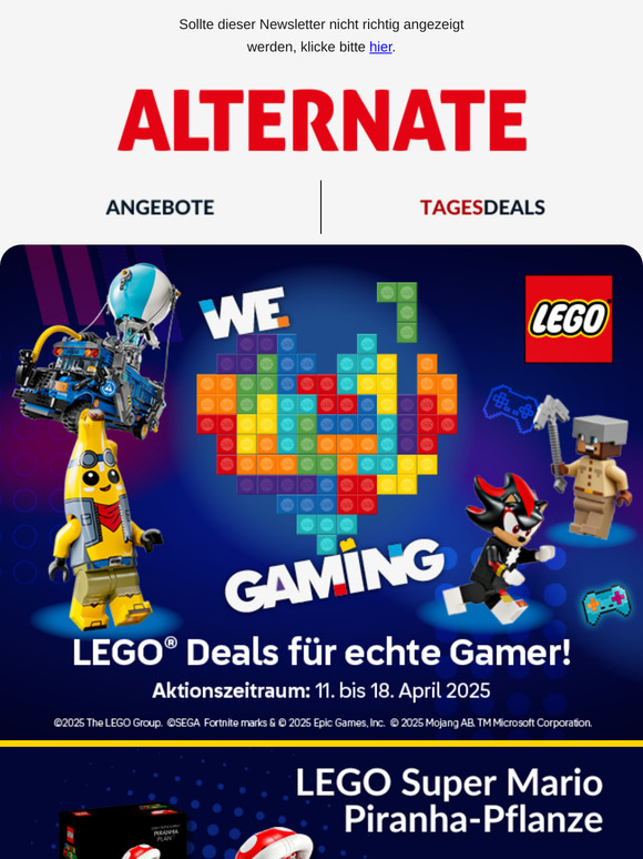 🧱 Gamer aufgepasst: Diese LEGO-Deals sind Next Level! 🎮
