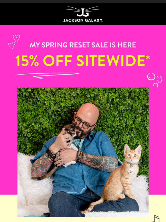 SPRING RESET SALE: 15% Off Sitewide