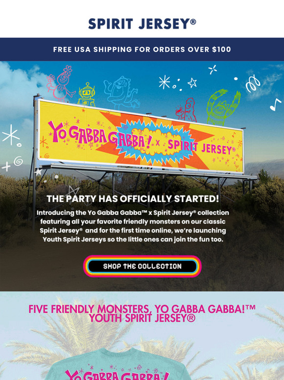 🎉 Meet the Yo Gabba Gabba™ Collection – Including Youth Sizes!