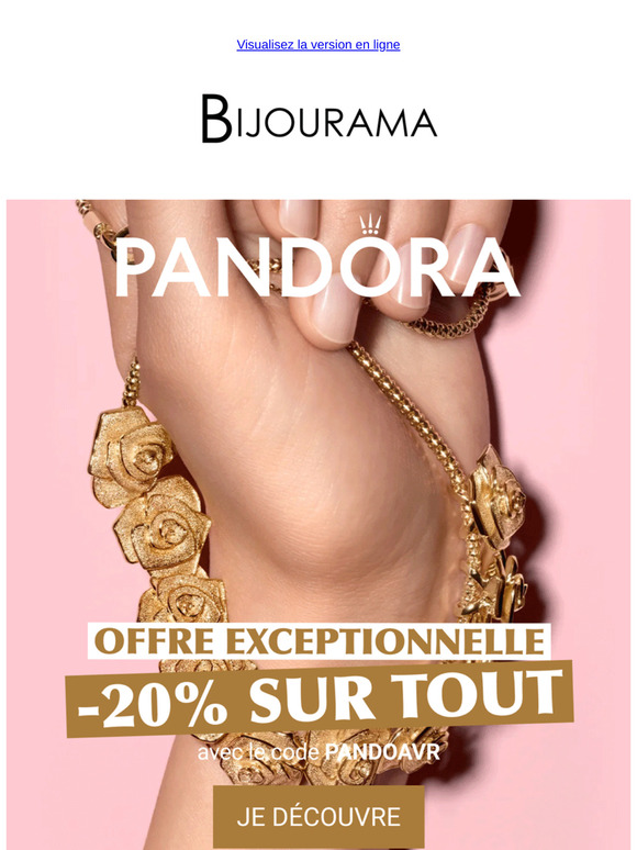 Cadeau : -20% sur Pandora ! ✨