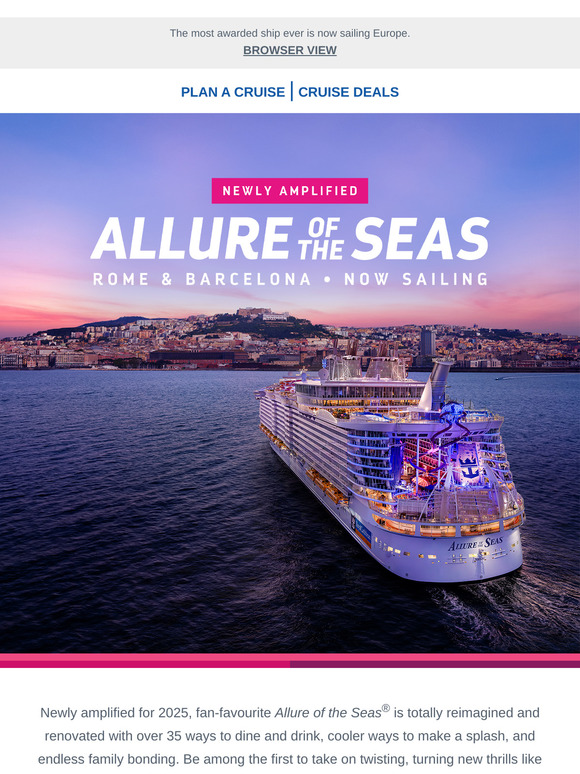 Breaking News: The Newly Amplified Allure of the Seas is here