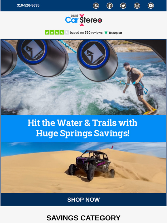 Hurry! Hit the Water & Trails with Big Audio Deals! Gear Up & Save Today! 🌊