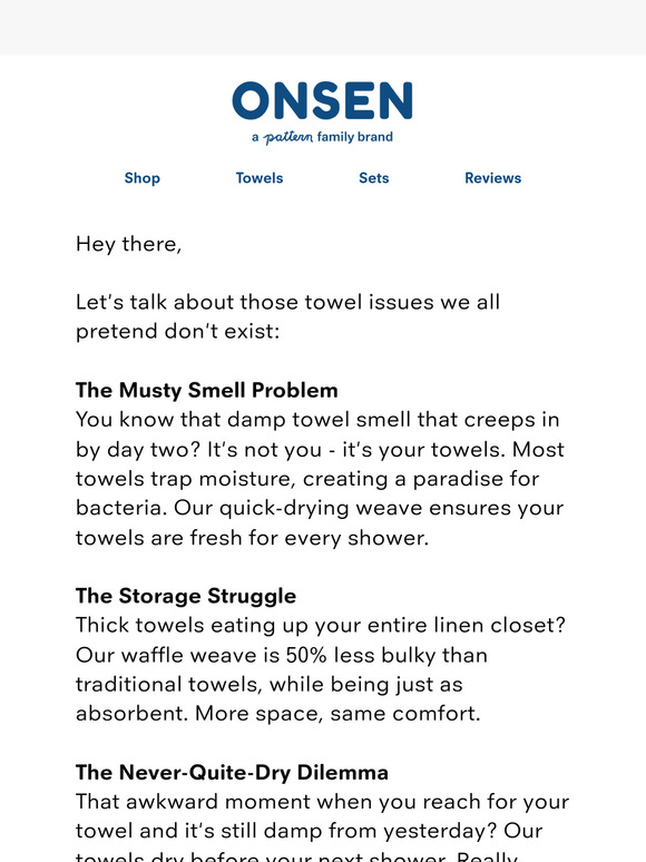 Ew, let's fix your towel situation