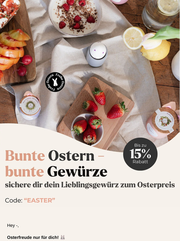 🐰Easter-Deal: Osterhase bringt feine Gewürze günstiger!🐣✨